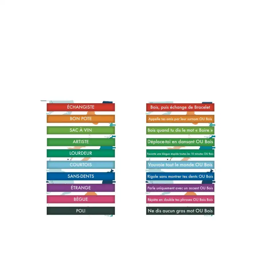 10 Bracelets à Défis Colorés 2 10 Bracelets à Défis Colorés – Image 2