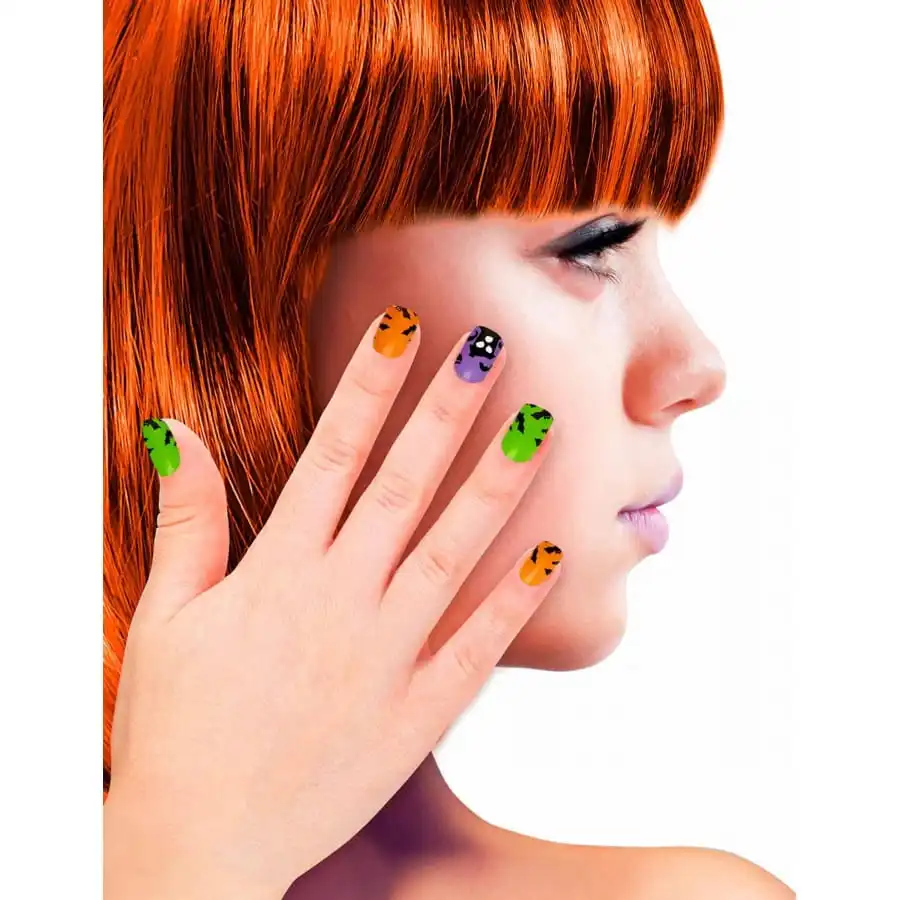 12 Faux Ongles Motifs Halloween Pour Enfant 3 12 Faux Ongles Motifs Halloween Pour Enfant – Image 3