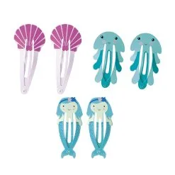 Déguisement Bleu Rose De Sirène Pour Enfant -Camouflage Soldes Boutique 2 barettes pour cheveux sur le theme de la mer 2