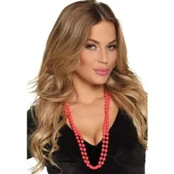 2 Colliers De Perles Plastique Fluo Pour Femme -Camouflage Soldes Boutique 2 colliers de perles plastique fluo pour femme 46615