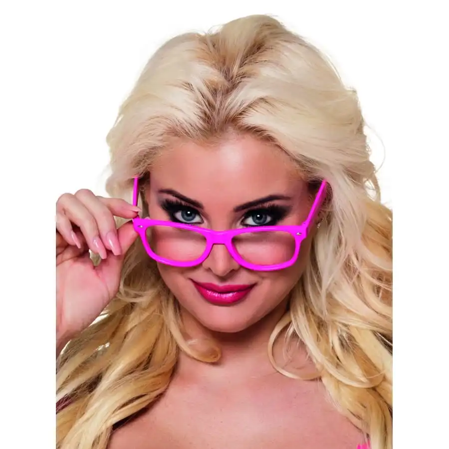4 Paires De Lunettes Rose Fluo Type Intello 1 4 Paires De Lunettes Rose Fluo Type Intello