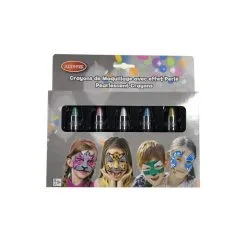 5 Crayons Maquillage Effet Brillant Perlé De 2,8g