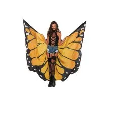 Ailes De Papillon Géant Noir Jaune -Camouflage Soldes Boutique Ailes de papillon geant noir jaune 39177