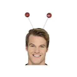 Antennes Boules Rouges à Paillettes