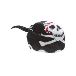 Bandana Noir Imprimé Crâne De Pirate