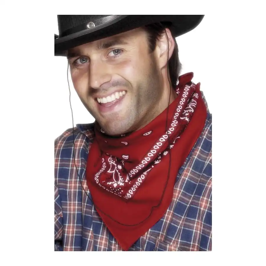 Bandana Rouge Western 1 Bandana Rouge Western