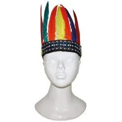 Bandana Surmonté De Plumes Colorées