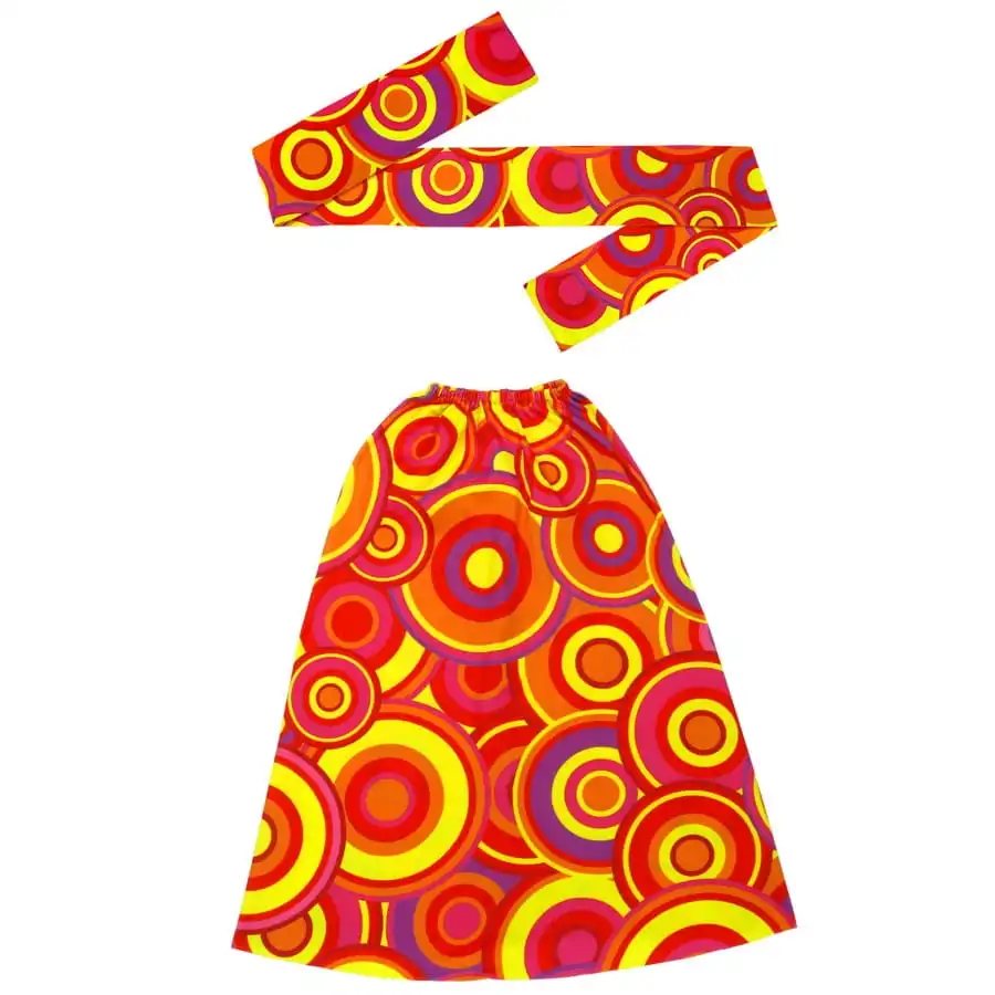 Bandeau Hippie Rouge Avec Paire De Jambières 2 Bandeau Hippie Rouge Avec Paire De Jambières – Image 2