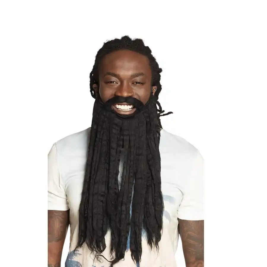 Barbe Noire De Rastafari Pour Homme 1 Barbe Noire De Rastafari Pour Homme