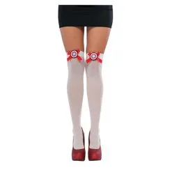 Bas Blancs De Captain America Avec Logo Pour Femme