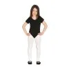 Body Noir Manches Courtes Pour Fille