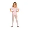 Body Rose Courtes Manches Pour Fille