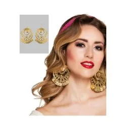 Costume De Princesse D'Arabie Pour Femme -Camouflage Soldes Boutique Boucles d oreilles orientales dorees 4