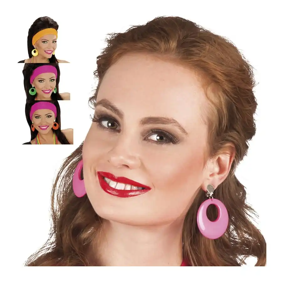 Boucles D'oreilles Rondes Pleines Années 80 1 Boucles D'oreilles Rondes Pleines Années 80