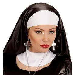 Longue Robe De Nonne Pour Femme -Camouflage Soldes Boutique Boucles oreilles croix argentees noires