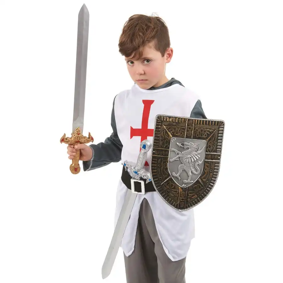 Bouclier Dragon Avec 2 épées Pour Enfant 3 Bouclier Dragon Avec 2 épées Pour Enfant – Image 3