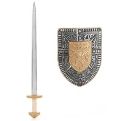 Costume De Chevalier Croisé Pour Enfant -Camouflage Soldes Boutique Bouclier dragon avec epee pour enfant 2