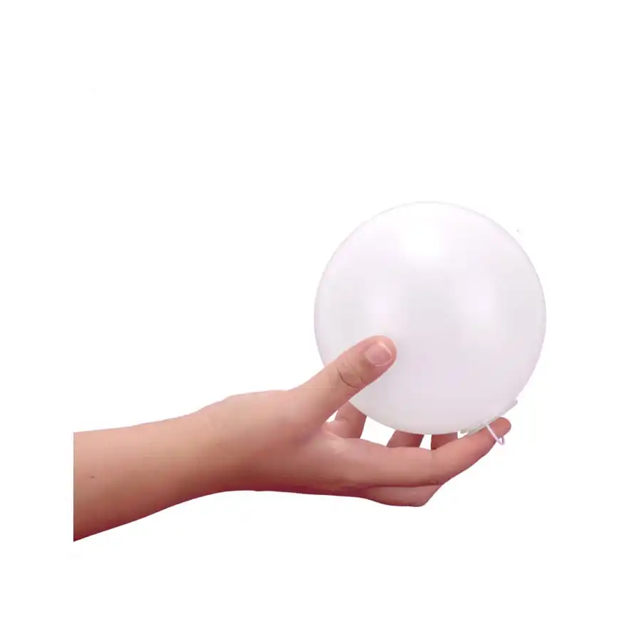 Boule De Cristal Blanche Lumineuse 12cm 2 Boule De Cristal Blanche Lumineuse 12cm â Image 2