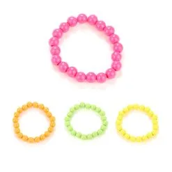 Bracelet De Perles Colorées Années 80