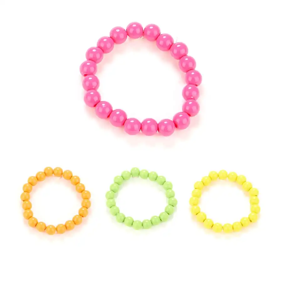 Bracelet De Perles Colorées Années 80 1 Bracelet De Perles Colorées Années 80