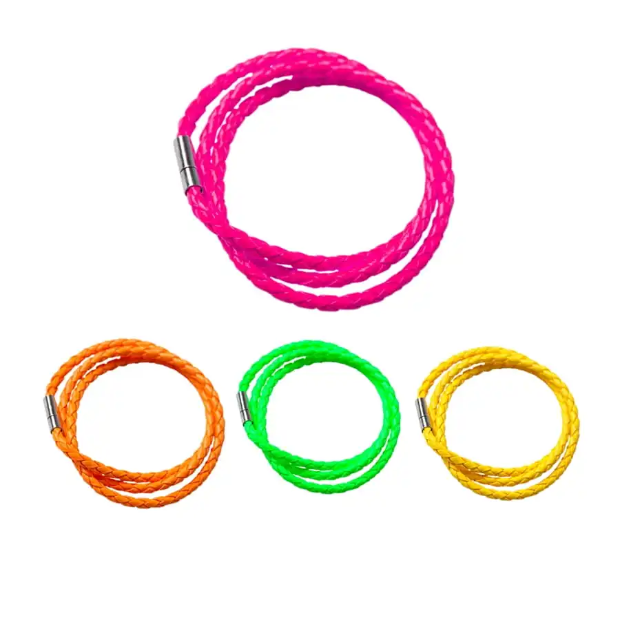 Bracelet Tressé Fluo 1 Bracelet Tressé Fluo