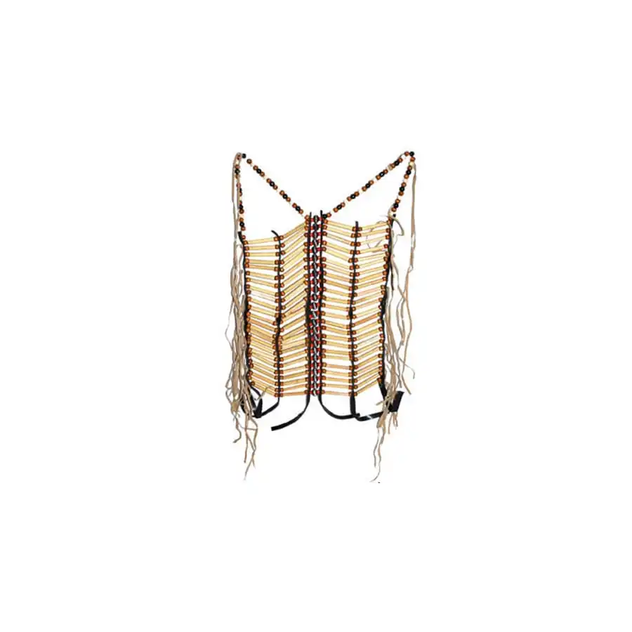 Bustier Indien Naturel Perles Et Tubes De Bois 1 Bustier Indien Naturel Perles Et Tubes De Bois