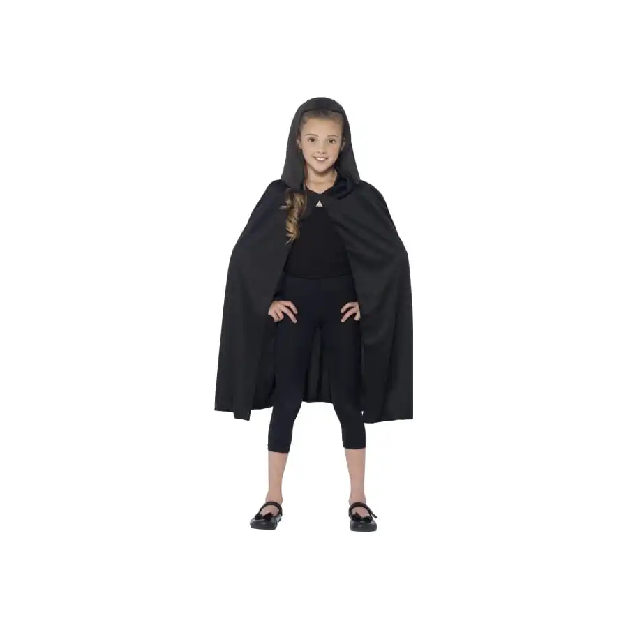 Cape à Capuche Noire, Pour Enfant 1 Cape à Capuche Noire, Pour Enfant