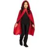 Cape En Velours Rouge Avec Capuche, Pour Enfant