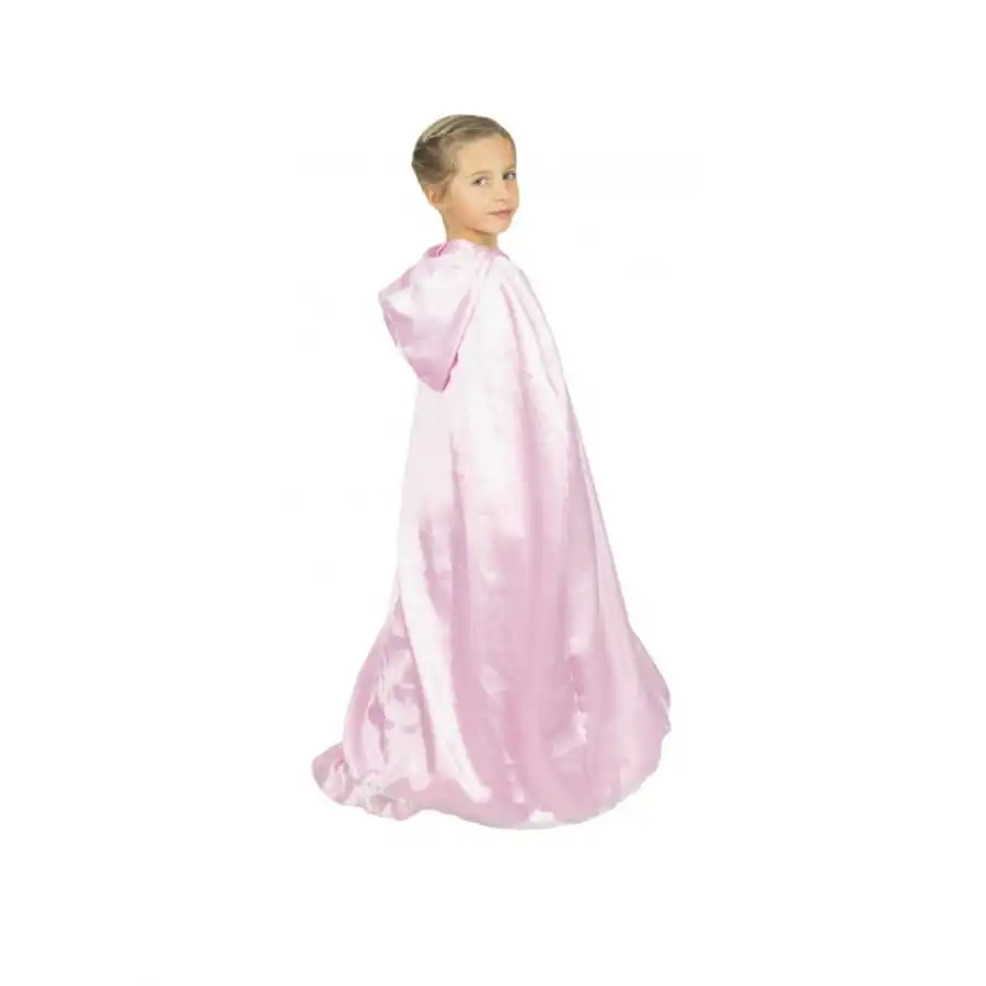 Cape Longue Rose Clair Avec Capuche Pour Enfant 1 Cape Longue Rose Clair Avec Capuche Pour Enfant