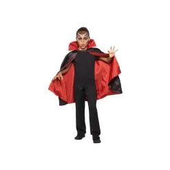 Cape Réversible Noire Et Rouge Pour Enfant