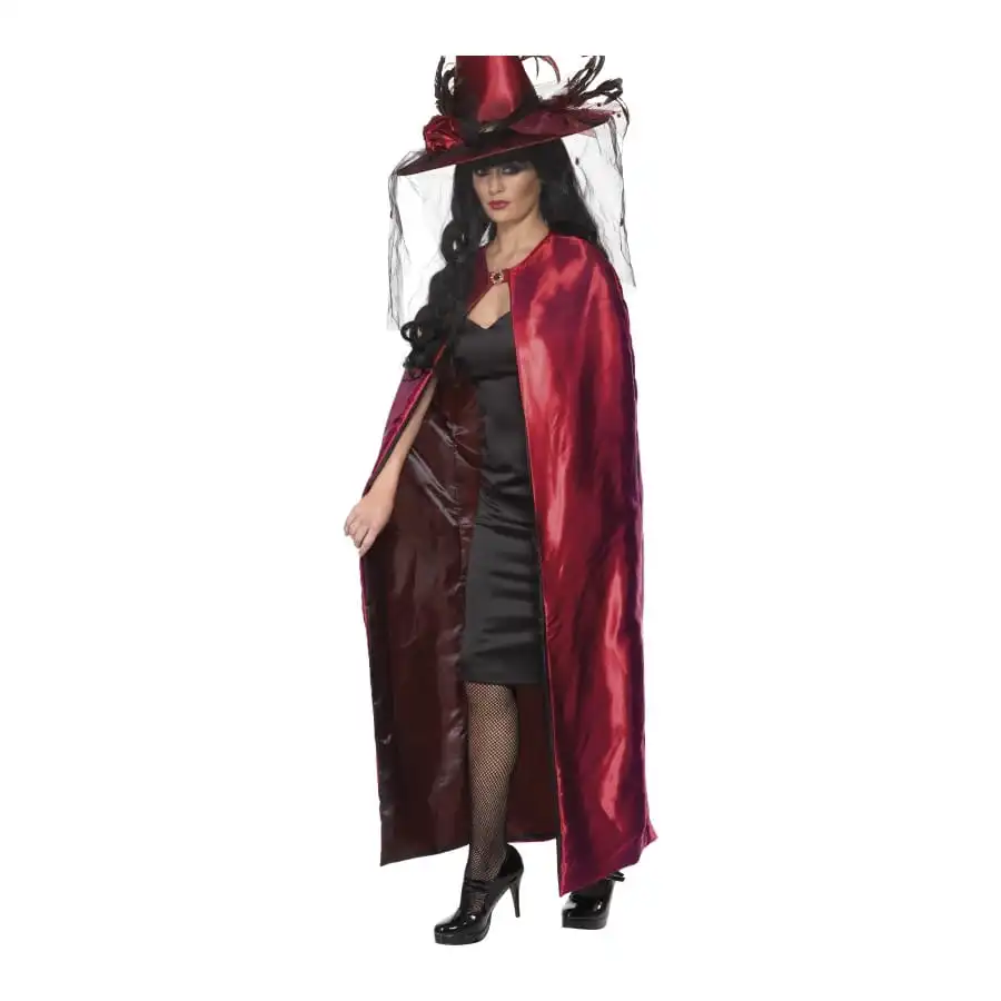 Cape Réversible Noire Rouge Pour Femme 1 Cape Réversible Noire Rouge Pour Femme