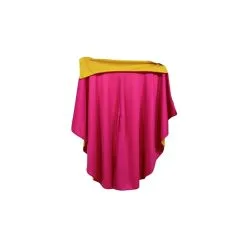 Cape Rose De Torero Avec Col Jaune