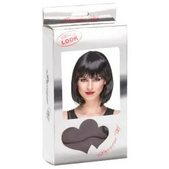 Carré Plongeant Noir Avec Frange, Luxe -Camouflage Soldes Boutique Carre plongeant noir avec frange luxe 29507