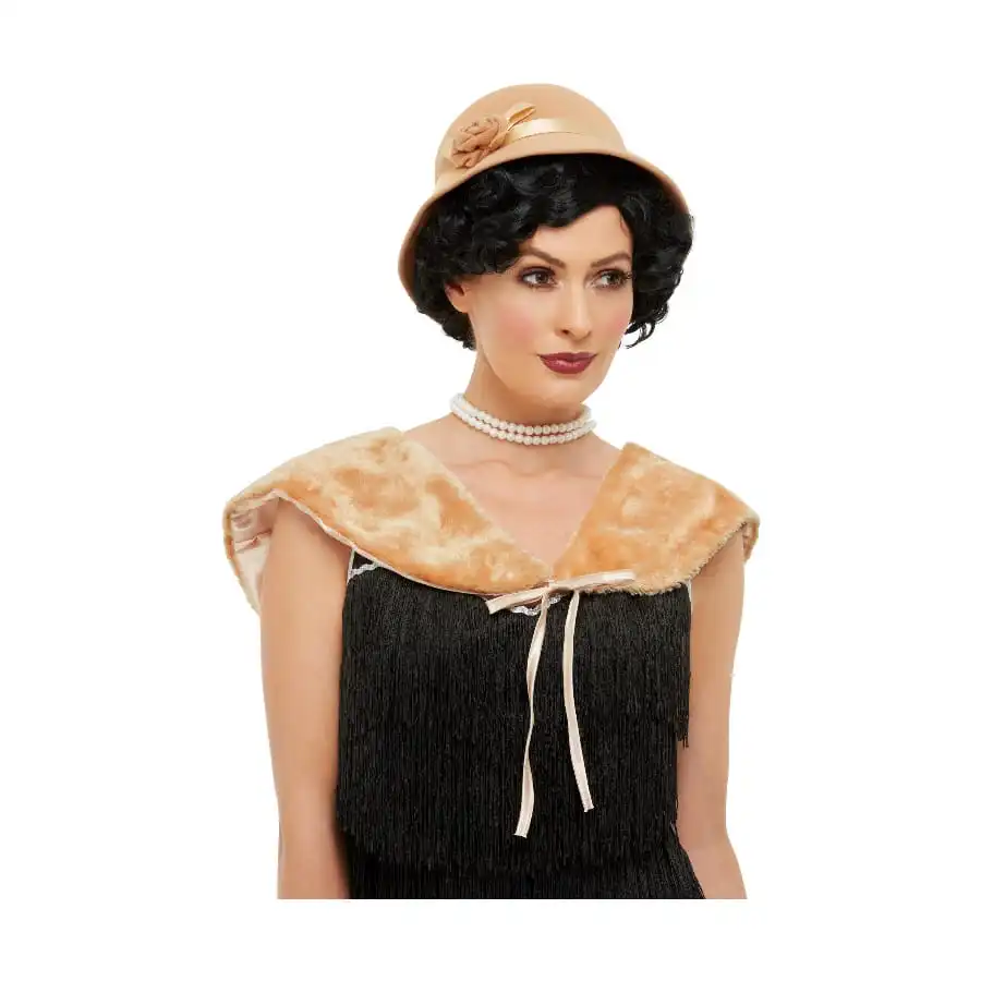 Chapeau Crème Années 20 Avec étole 1 Chapeau Crème Années 20 Avec étole