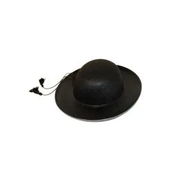 Tenue Noire De Prêtre Imprimé Croix Blanche -Camouflage Soldes Boutique Chapeau rond noir uni de cure 1