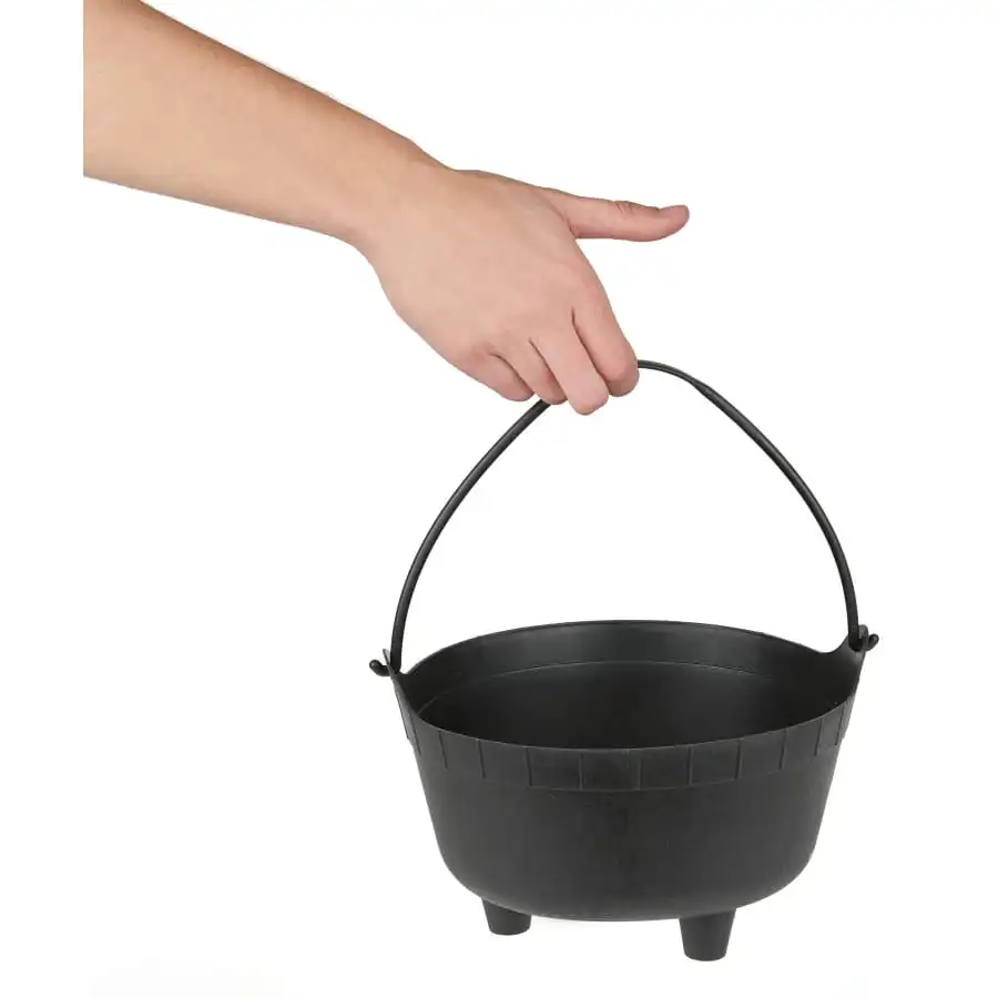 Chaudron De Sorcière Noir Uni De 24 Cm 2 Chaudron De Sorcière Noir Uni De 24 Cm – Image 2