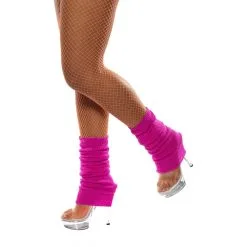 Déguisement Pop Star 80 -Camouflage Soldes Boutique Chaussettes de danse fluo couleur fushia