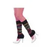 Chaussettes De Danseuse Noires Lignes Multicolores