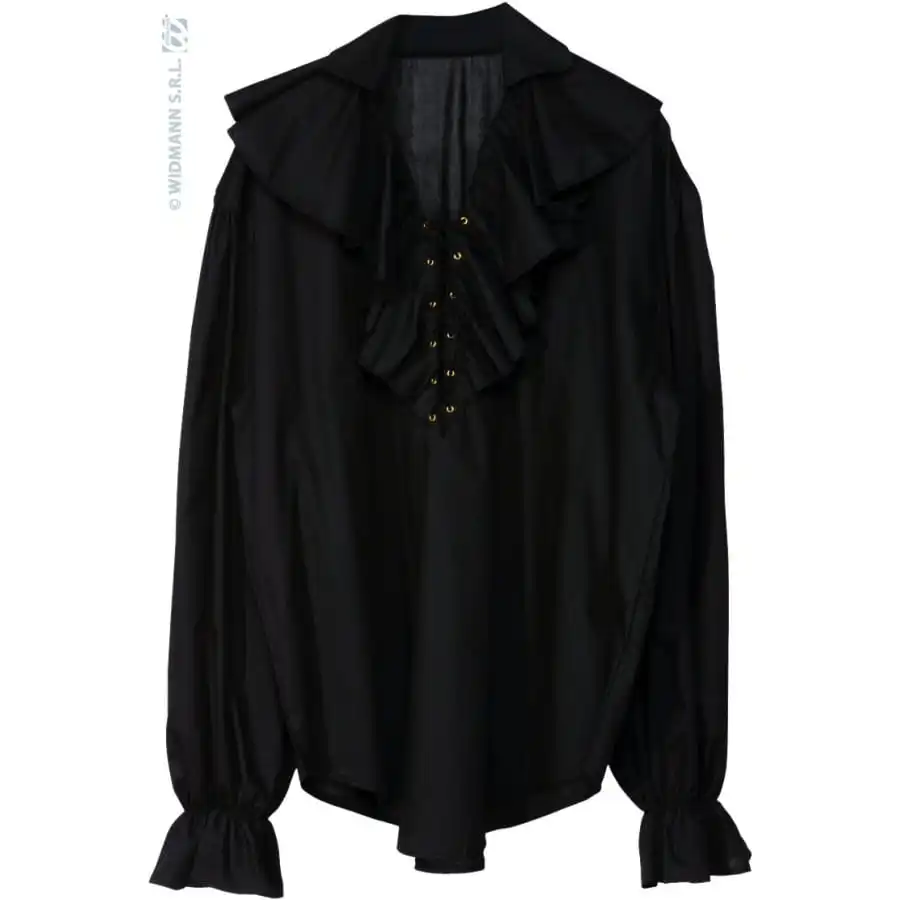 Chemise D'époque Femme De Pirate Noir 1 Chemise D'époque Femme De Pirate Noir