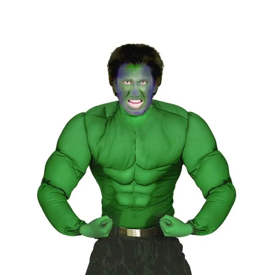 Chemise De Muscles Verts Pour Adulte 1 Chemise De Muscles Verts Pour Adulte