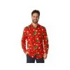 Chemise De Noël Rouge Pour Homme
