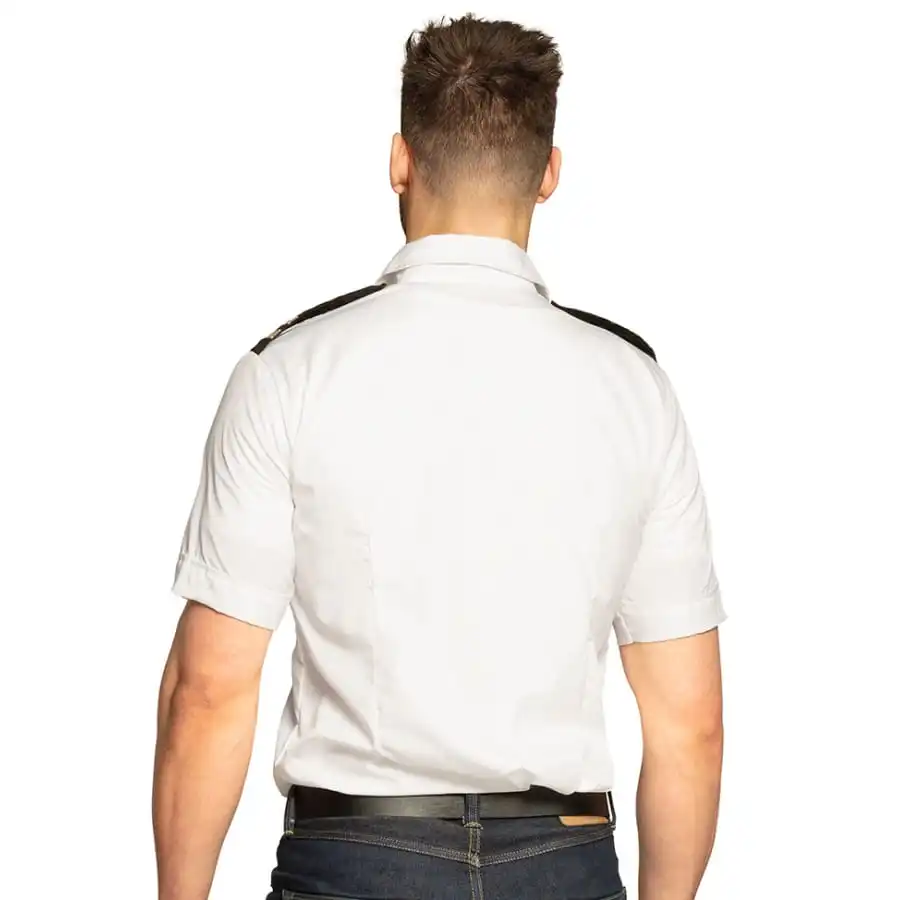 Chemise De Pilote D'avion Blanche 2 Chemise De Pilote D'avion Blanche – Image 2