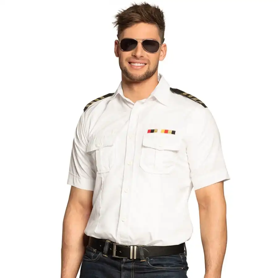 Chemise De Pilote D'avion Blanche 1 Chemise De Pilote D'avion Blanche