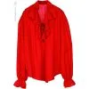 Chemise époque Femme De Pirate Rouge