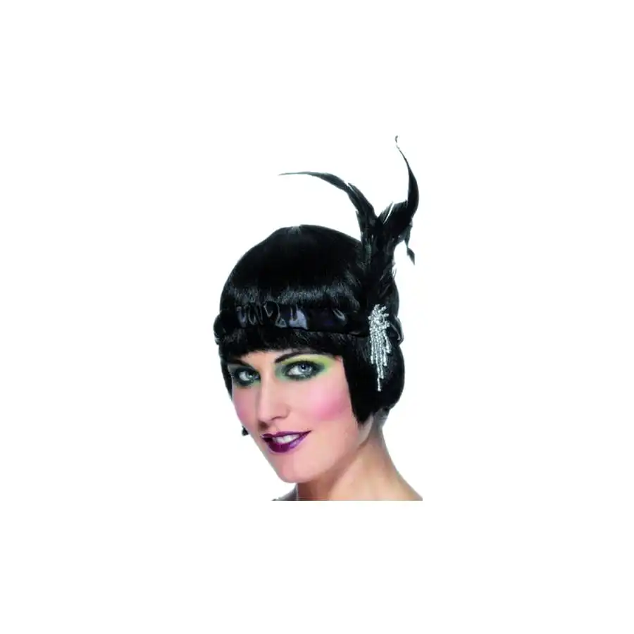 Coiffe Charleston Noir 1 Coiffe Charleston Noir