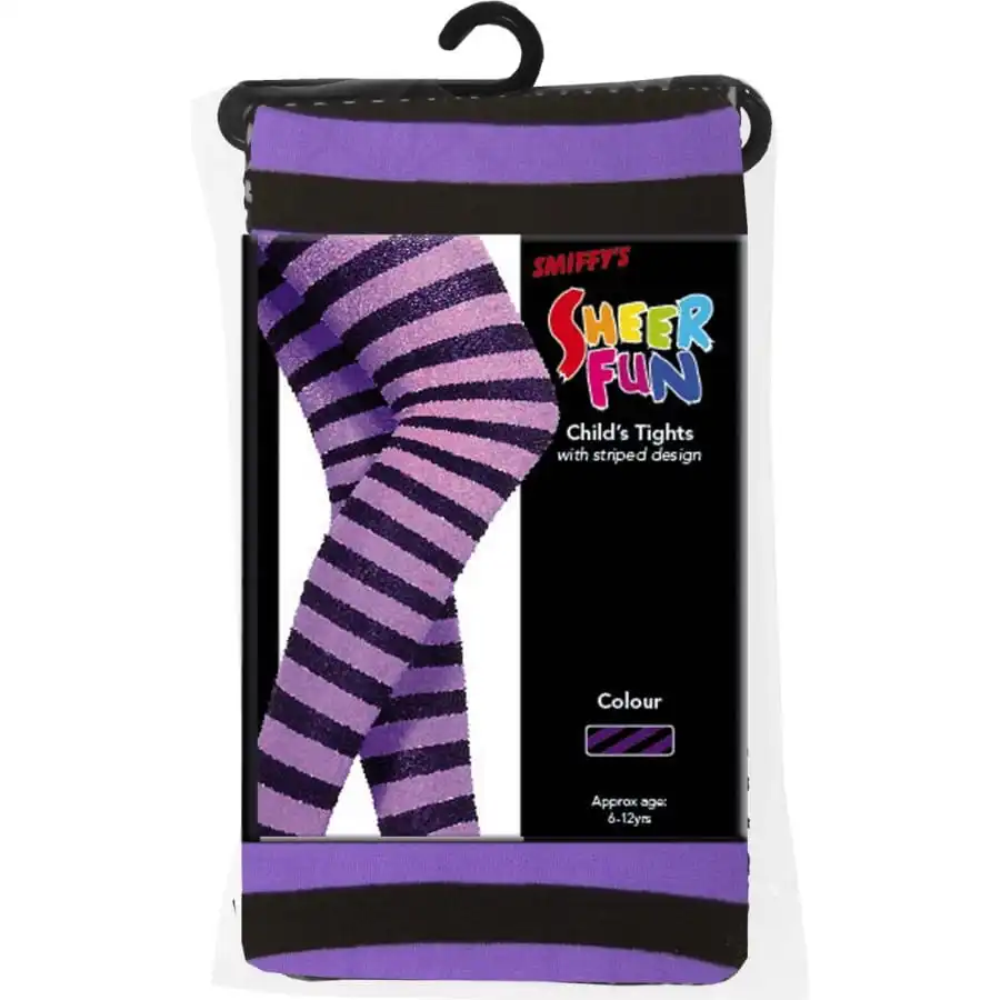 Collants De Sorcière Violet Pour Enfant 3 Collants De Sorcière Violet Pour Enfant – Image 3
