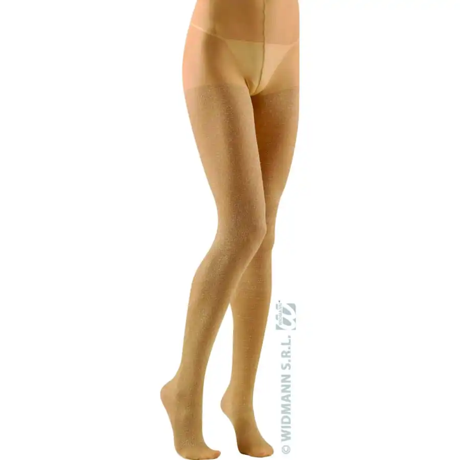 Collants Dorés Et Paillettés De Taille Standard 1 Collants Dorés Et Paillettés De Taille Standard