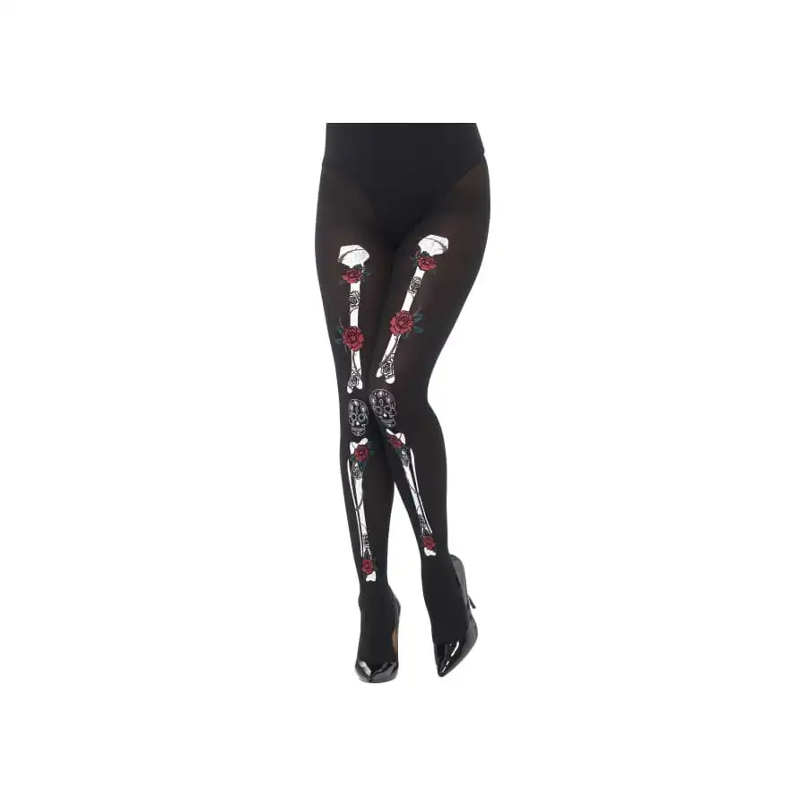 Collants Opaques Jour Des Morts 1 Collants Opaques Jour Des Morts