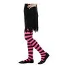 Collants Rayés Rose Fushia Et Noir. Enfant