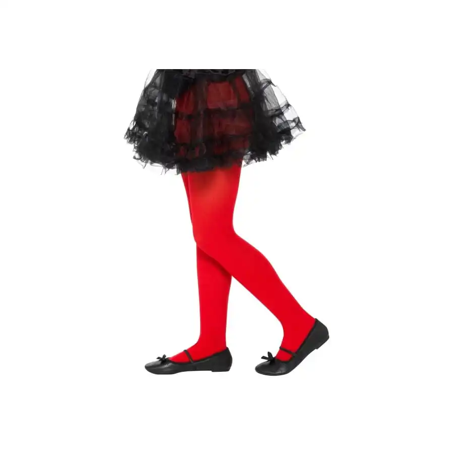 Collants Rouges Opaques Pour Enfant 1 Collants Rouges Opaques Pour Enfant